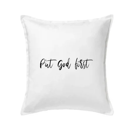 Put God first písací nápis
