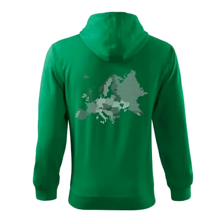 Mapa Európy - srdce v Ukrajine