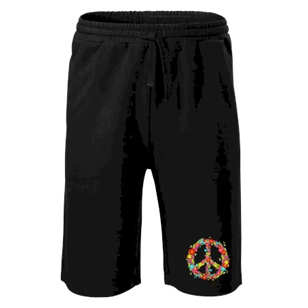 Peace symbol červené kvety