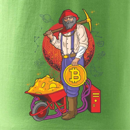 Baník ťaží Bitcoiny