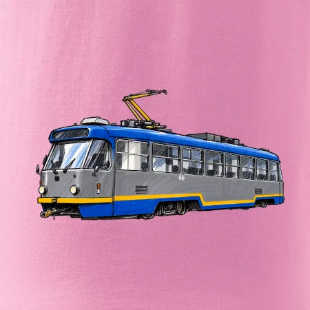 T3R SLF modrošedá kresba fixem