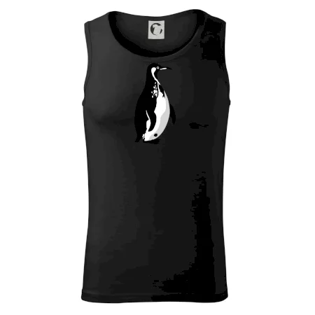 Tučniak čiernobiely z boku