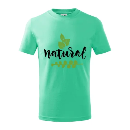 Natural - nápis v listoch