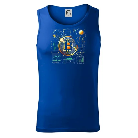 Bitcoin logo s grafmi