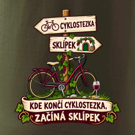 Kde končí cyklostezka, začíná sklípek