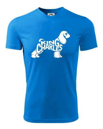 Kavalier king Charles španiel nápis v tele