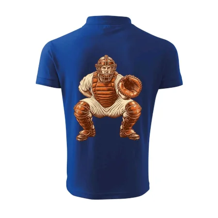 Baseballový catcher retro rytina