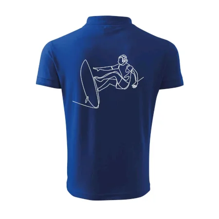 Surfer na vlne jedným ťahom