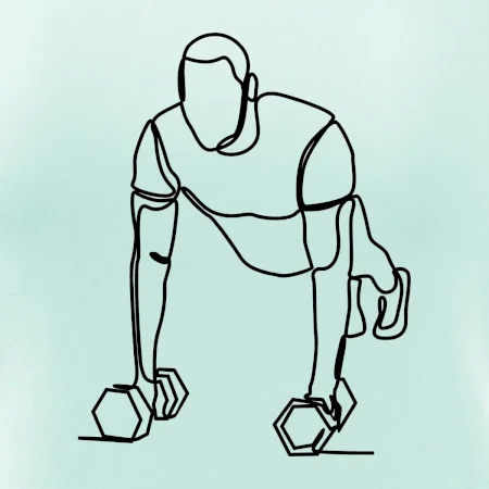 Tréner fitness jedným ťahom