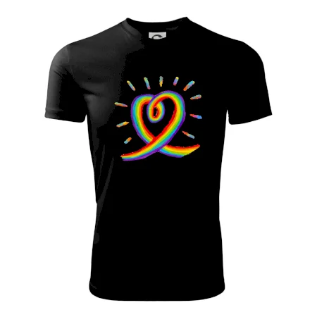 Srdce pride dúha kreslená