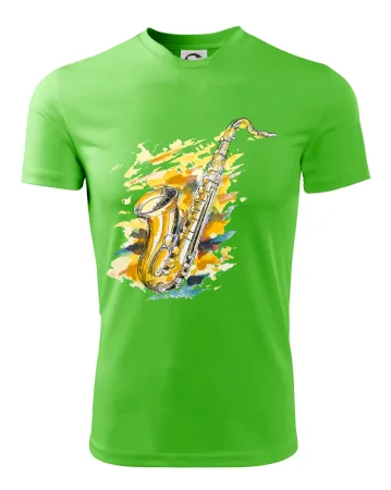 Saxofón maľovaný