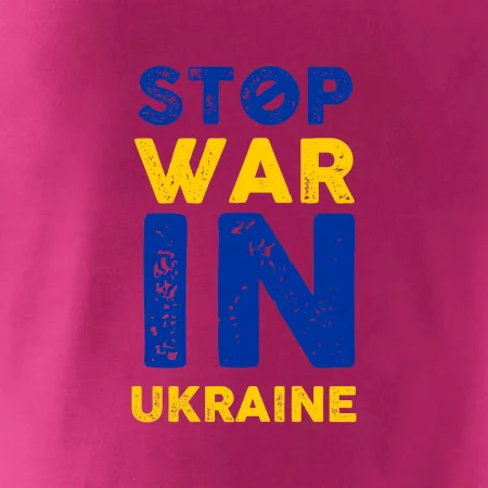 Farebný nápis Stop war in ukraine