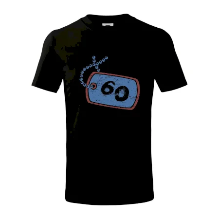 60 na krku štítok