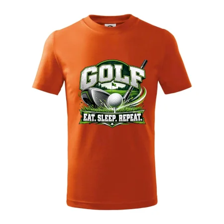 Golfová palica s loptičkou eat sleep repeat