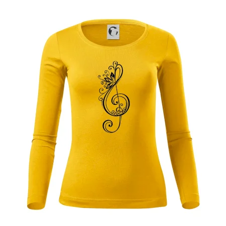 Husľový kľúč kvety