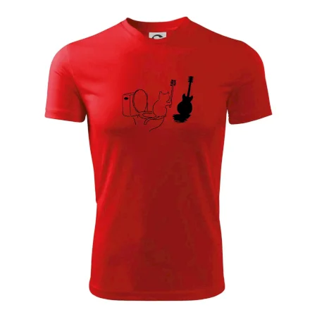 Mačka a gitara WC