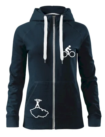 Mapa ČR + kolo na prsu