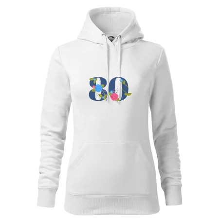 Kvetinové číslo kreslené - 80