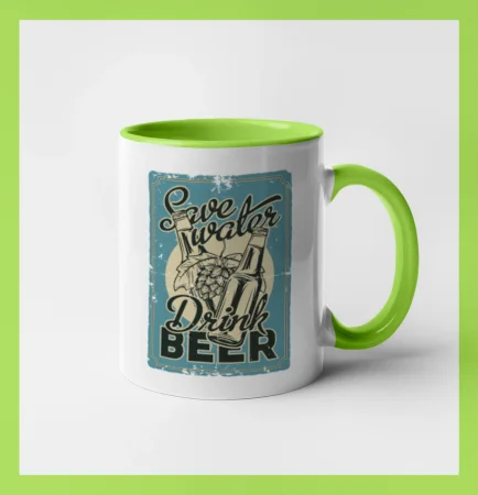 Save water drink beer poster