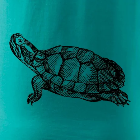 Ceruzkou kreslená korytnačka