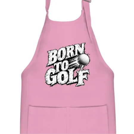 Born to golf černobílý drsný potisk