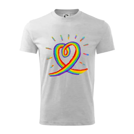Srdce pride dúha kreslená