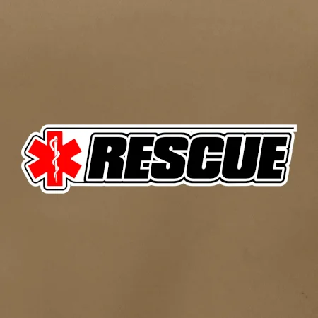 Záchranár rescue kríž červený