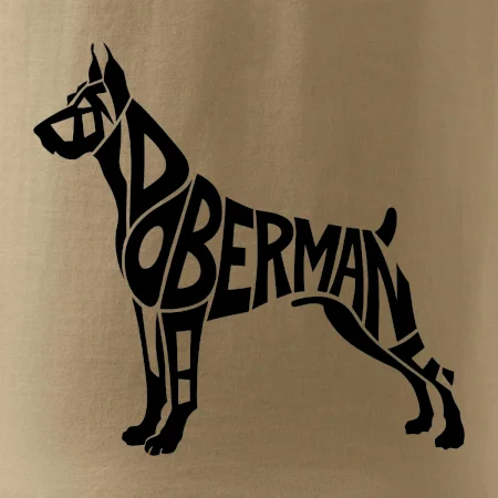 Doberman - nápis v tele