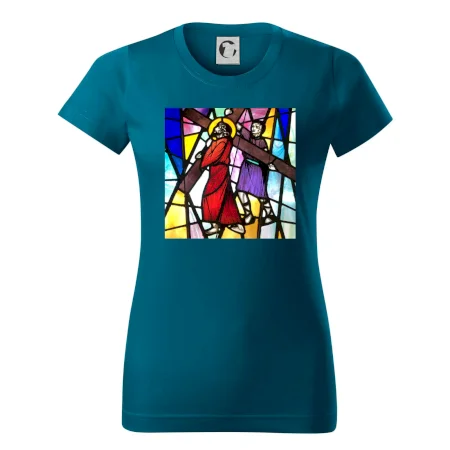 Vitráž - Ježiš a kríž