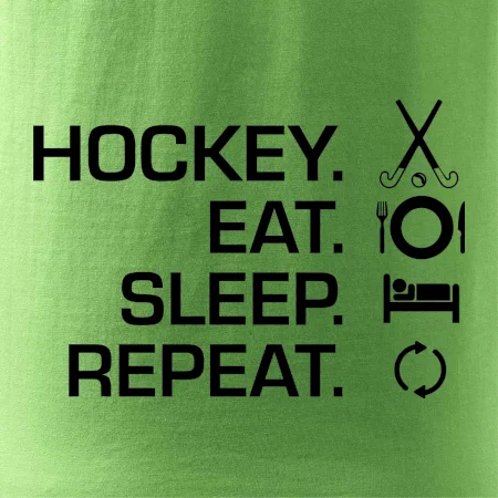 Pozemný hokej eat sleep repeat