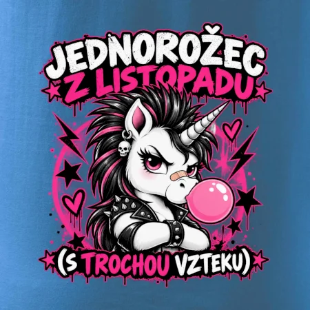 Novembrový punkový jednorožec s čírom
