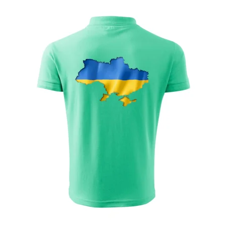 Ukrajina vlajka mapa