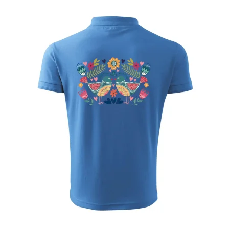 Folklór - dva farebné vtáčiky