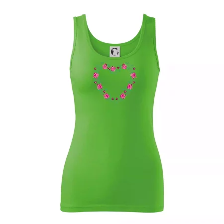 Červené tulipánové srdiečko (Pecka design)