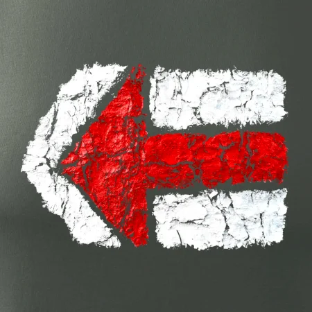 Párová turistická značka  červená