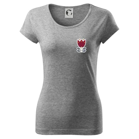 Folklór na prsníku kvetina štvorlistá