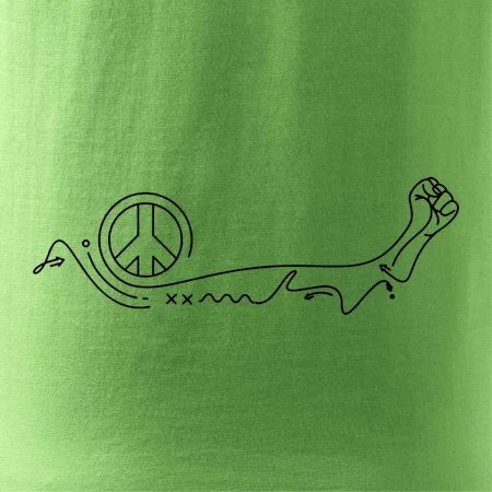 Päsť a symbol mieru