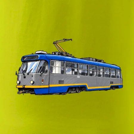 T3R SLF modrošedá kresba fixem