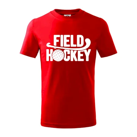 Field hockey loptička a nápis