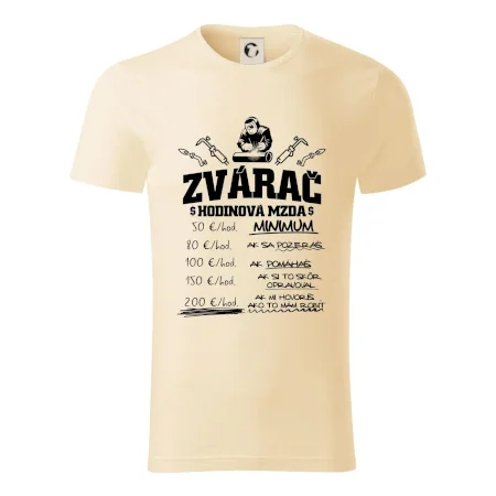 Hodinová mzda zvárač