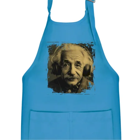 Albert Einstein so slúchadlami