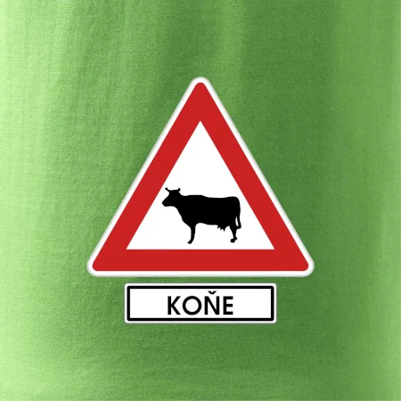 Dopravní značka - Pozor koně / kráva
