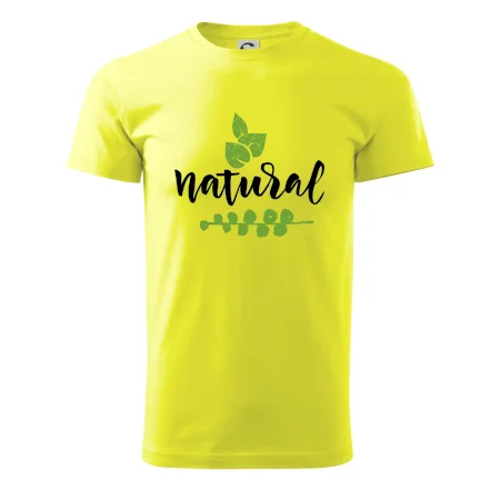 Natural - nápis v listoch