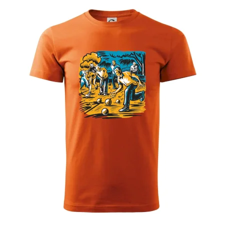 Petanque hra - modro oranžová
