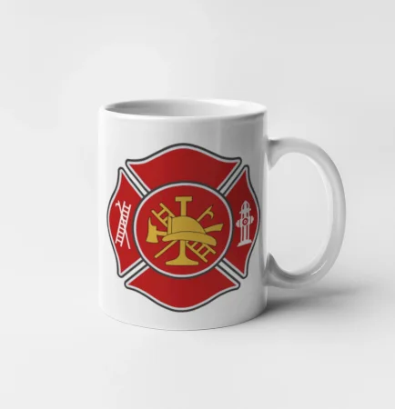 Fire department logo červené