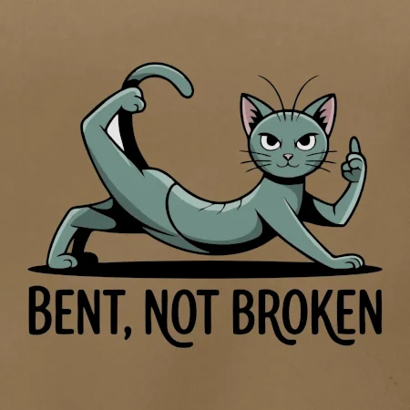Bent, not broken zelená kočka