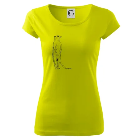 Surikata čierna kresba