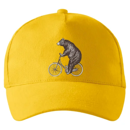 Medveď na bicykli