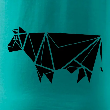 Origami krava z boku