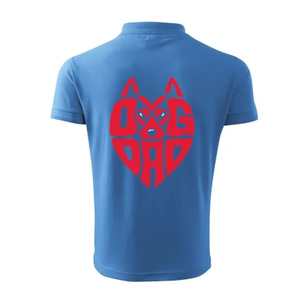 Dog dad nápis v hlavě